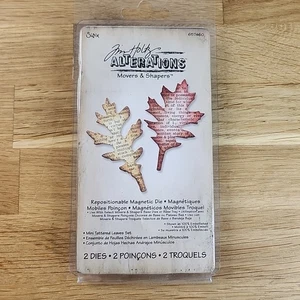 Tim Holtz Sizzix Mini Tattered Leaves 657460 Movers & Shapers Magnetic Die Set - Bild 1 von 3