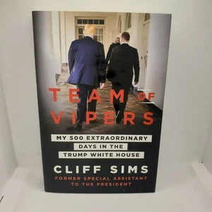 Team of Vipers by Cliff Sims (Hardcover) Great Condition - Picture 1 of 3