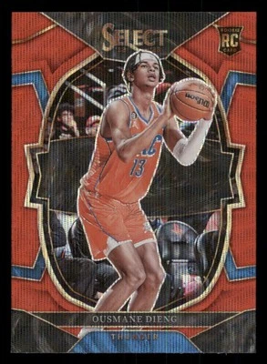 2022-23 Select Prizms Red Wave #76 Ousmane Dieng - Image 1 of 2