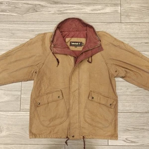 Timberland Vintage 90s Weathergear Heavy Cotton Overcoat Jacke Herren Größe M - Bild 1 von 18