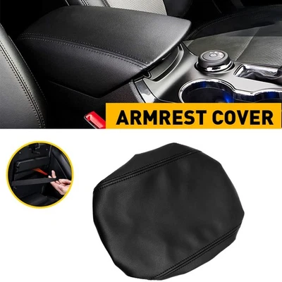 Se adapta a Ford Explorer 2011-2018 reposabrazos central consola tapa cubierta cuero negro Foto 1 de 4