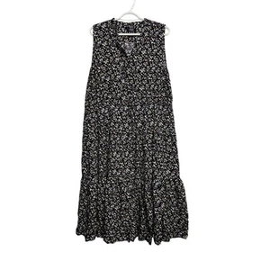 Vestido sin mangas Chaps floral con capas para mujer 1X pradera cottagecore campesino - Imagen 1 de 9