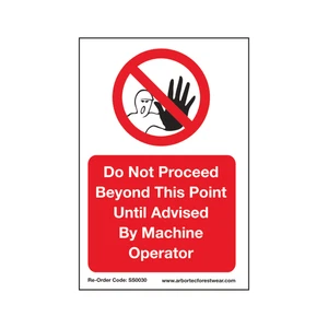 Treehog Correx Saftey Sign "Do Not Proceed Until Advised" - Picture 1 of 1
