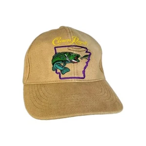 Cappello berretto Crown Royal Arkansas pesca basso marrone beige taglia unica strapback 2011 pesce - Foto 1 di 10