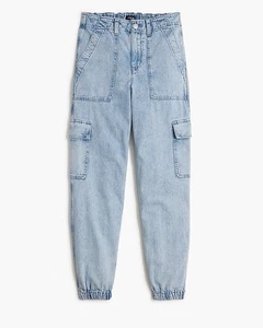 Neu mit Etikett Gr. 27 J Crew leichte drapierte Cargo Jogger Jeans - Bild 1 von 10