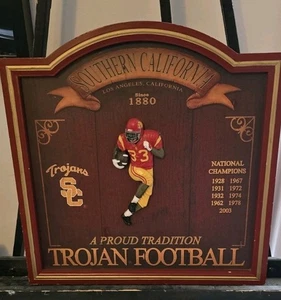 USC Trojans 2003 National Football Championship 3d Wood Sign, 20x20" - Picture 1 of 4