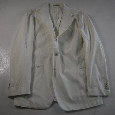 Suitsupply 46R White Ethomas Cotton Surgeon Cuff Mens Blazer Jacket Sport Coat - Image 1 of 4