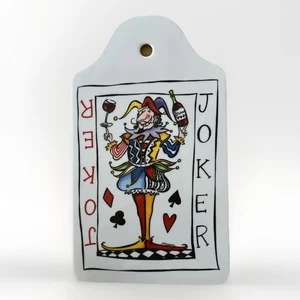 Tracey Flickenger Tabletts Melamin Joker Servierbrett Wandbehang Teller 9x5,5" - Bild 1 von 15