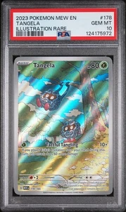 2023 POKEMON SV 151 - ENG #178/165 TANGELA ILLUSTRATION RARE PSA 10 - Picture 1 of 2