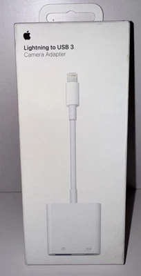 Genuine OEM Apple Lightning to USB 3 Camera Adapter A1619 - MX5J3AM/A Sealed New - Image 1 of 4