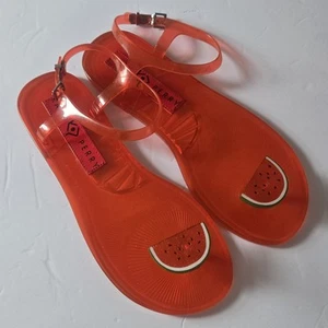 Katy Perry Watermelon Jelly Sandals Flip Flops Not Scented Beach Summer SZ 8-9 - Picture 1 of 5