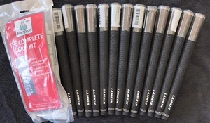 13 Lamkin Crossline Black Oversize Golf Grips + Brampton Grip Kit - Picture 1 of 5