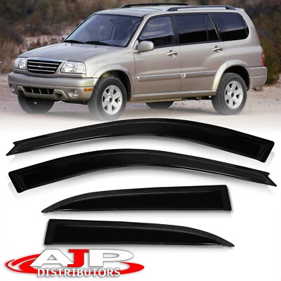4PC Smoke Tint Window Visor Sun Rain Guard For 2001-2006 Suzuki XL-7 XL7 SUV 4DR Foto 1 de 4