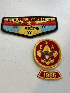 three Boy Scout patches, Eckale Yakanen 552, 1985, BSA patch - Picture 1 of 1