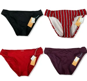 Parte inferior de bikini hipster con lengüeta de cobertura media - Kona Sol - Varias tallas/colores - S461 - Imagen 1 de 22