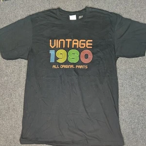 "Vintage 1980 All Original Parts" Front Graphic Herren Medium Black - Bild 1 von 7