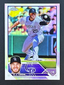 C.J. CRON 2023 Topps Chrome Refractor #160 Colorado Rockies - Bild 1 von 2