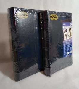 Lot of 2 Pioneer Photo Albums Sewn European Leather Bonded - NEW - Picture 1 of 10