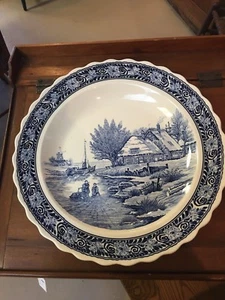 Vintage blau Boch Royal Sphinx Delfter Platte Ladegerät Wandteller - Bild 1 von 2