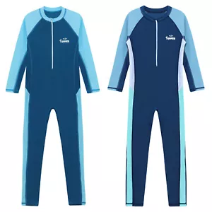 Kinder Mädchen Badeanzug Sport Body Kapuze Bademode Bademode Strandanzug - Bild 1 von 25