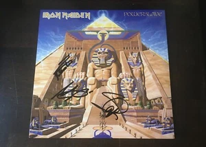 IRON MAIDEN Signed Autographed "Powerslave" Vinyl Album Record With New LP+PROOF - Picture 1 of 12