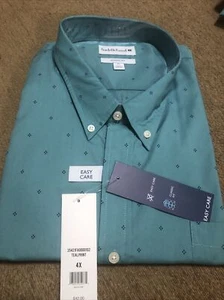 Saddlebred Shirt Mens Size 4X Button Down Long Sleeve New Green Big Tall - Picture 1 of 5