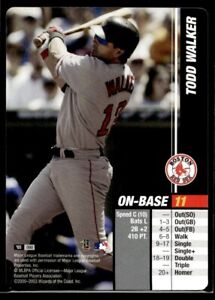 2003 MLB Showdown Pennant Run Todd Walker Boston Red Sox #90