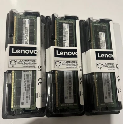 01KR356 4ZC7A08710 Lenovo/IBM 2RX4 64GB DDR4 PC4-2933Y RDIMM SR630 SR650 Memory - Image 1 of 4