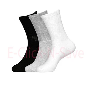 3, 6 o 12 pares de calcetines circulatorios para diabéticos CREW salud algodón para hombre TODAS LAS TALLAS - Imagen 1 de 10