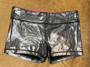 Ivivva by lululemon girls silver shimmer shorts 12 - Picture 1 of 8