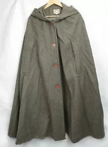 VTG Banana Republic Cape of Two Countries Unisex One Size Heavy Wool Gray Green - Picture 1 of 9