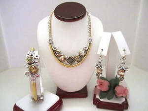 Brighton "LIONESS" Long Necklace-Earring-Bracelet Set (MSR$264) NWT/Pouch - Picture 1 of 10