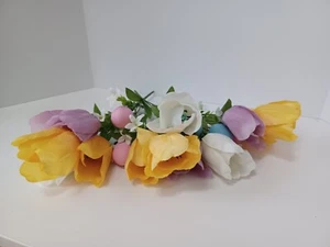 NEU Posten 3 Hasen & Blüten Ashland Tulpenbüsche Basteln Ostern - Bild 1 von 3