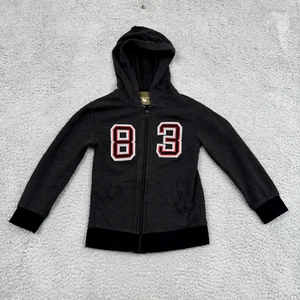 Buzz Cuts Hoodie Jacket Boy 7 Grey Full Zip Pockets Active Sporty Casual School - Picture 1 of 15