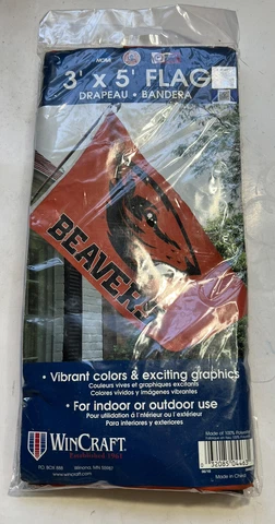 NCAA Oregon State Beavers 3' x 5' PREMIUM APPLIQUE TWO-SIDED FLAG w/ GROMMETS Cover