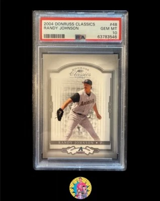 2004 Donruss Classics Randy Johnson #48 PSA 10 Gem Mint (pop 4) - Image 1 of 3
