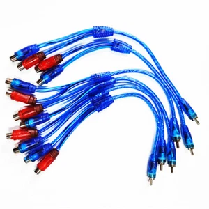 Adaptador divisor Y cable conector de audio RCA de 6 piezas de 12" 1 macho a 2 hembra - Imagen 1 de 11
