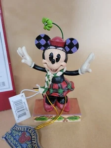 Figura Navidad Feliz Minnie Mouse Jim Shore Disney Traditions 4051967 Nueva con Etiquetas - Imagen 1 de 10