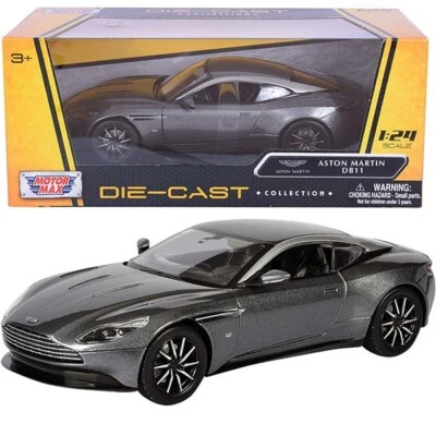 MotorMax 79345 Aston Martin DB11 Magnético Plateado Escala 1/24 Abrir Puertas Nuevo Foto 1 de 3