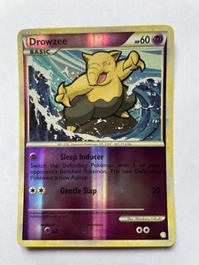 Juego de cartas coleccionables Drowzee 62/123 LP-NM Holograma inverso común HeartGold SoulSilver Pokémon - Imagen 1 de 7