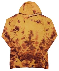 LULULEMON Herren Metal Vent Tech Pullover Hoodie Orange Rot Batik Medium M - Bild 1 von 9
