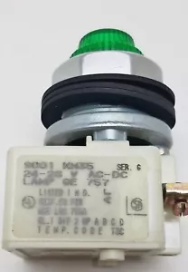 9001 KM35 Square D GREEN Pilot Light Metal Base #8779 - Picture 1 of 7