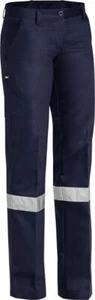 Bisley Workwear Women's Taped Work Pant Dark Navy Size 10 - Picture 1 of 2