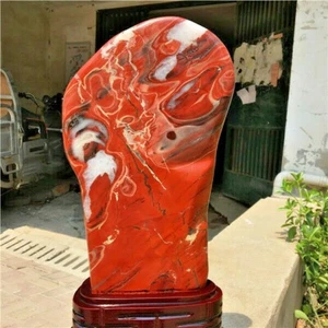 11.2Kg Beautiful Natural Red Jasper Polishing Specimen Furnishing Arti+stand 88X - Picture 1 of 9