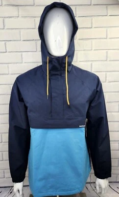 Psycho Tuna Blue Colorblock Cyclone 1/2 Zip Hoodie - Mens Size Medium - Image 1 of 4