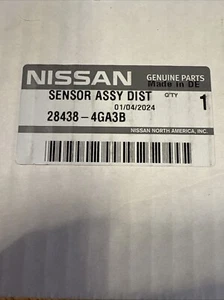 Genuine Nissan INFINITI Distance Sensor 28438-4GA3B 2017-2020 ARMADA QX60 - Picture 1 of 6