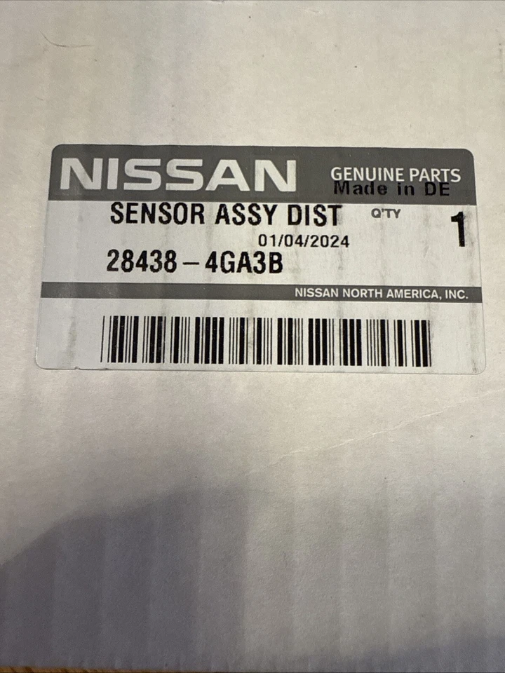 Sensor de distancia original Nissan Infiniti 28438-4GA3B 2017-2020 ARMADA QX60 Foto 1 de 4