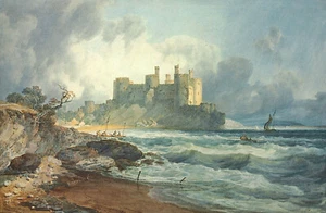 Conway Castle, North Wales 1798 Signed J.M.W. Turner - 17" x 22" Fine Art Print - Picture 1 of 1