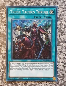 Yugioh RA03-EN072 Triple Tactics Thrust Secret Rare 1st Edition MINT - Bild 1 von 2