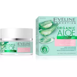 Eveline Cosmetics Organic Aloe + Collagen Moisturizing and Soothing Face Cream - Picture 1 of 10